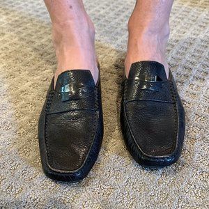 Tod's Black Leather Women's Slip on Mule